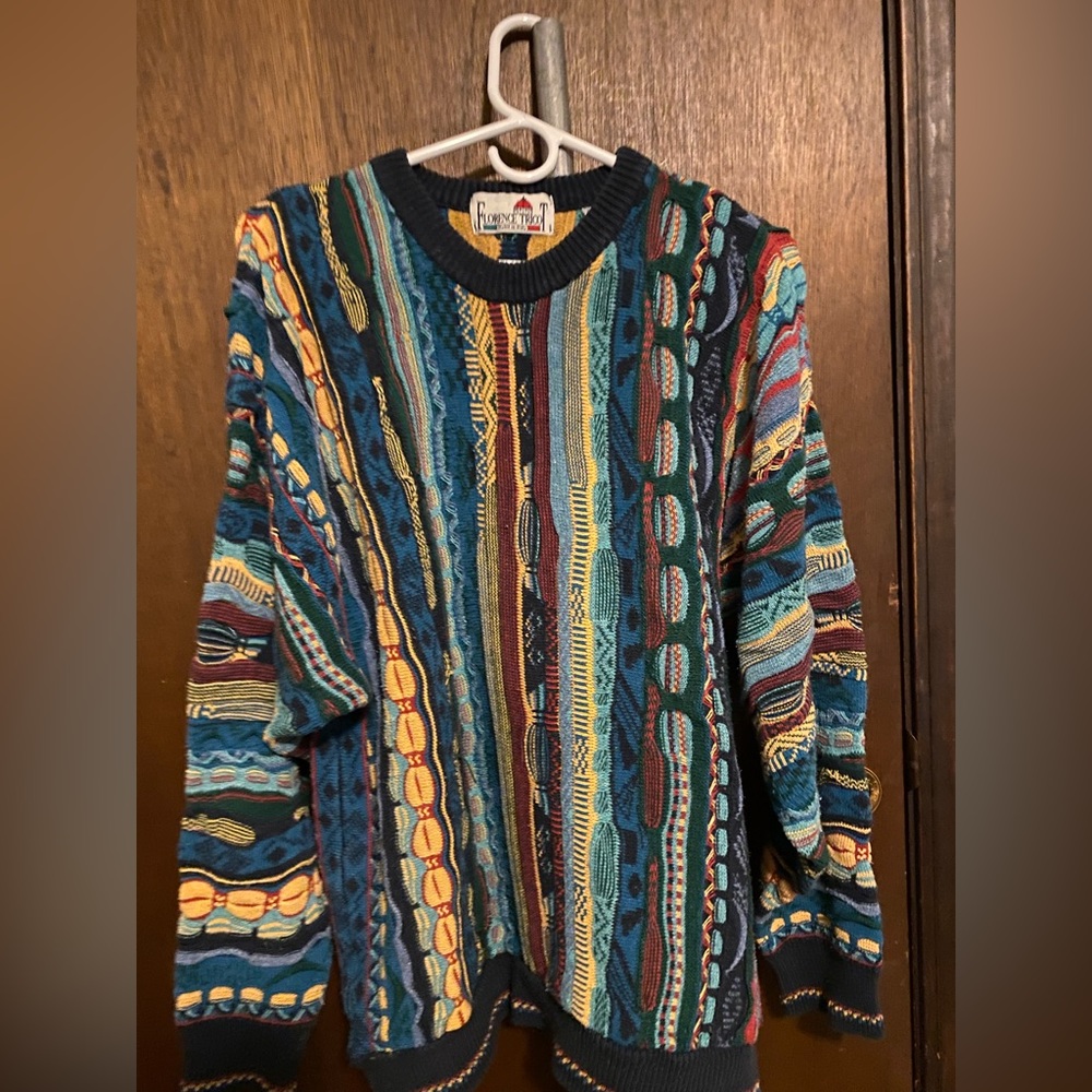 Rare Mens Vintage 80s-90s Florence Tricot Sweater Size L